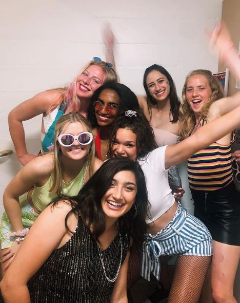 Katie Meyer with her friends