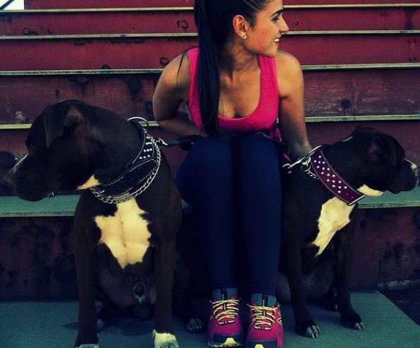 Kayleigh Schwark has two pet dogs