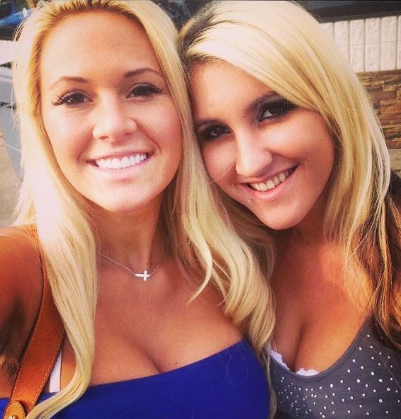 Kindly Myers with her sister