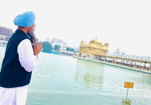 Kultar Singh Sandhwan often visits Golden Temple