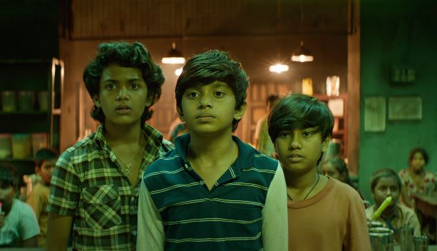 Lead characters Raghupathi, Raghava, and Raja Ram