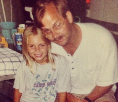 Lindsay Hubbard shared a childhood picture with her father