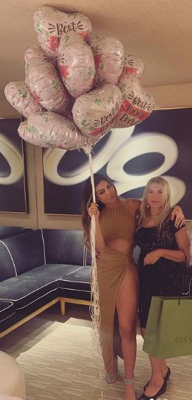 Liziane Gutierrez with her mother
