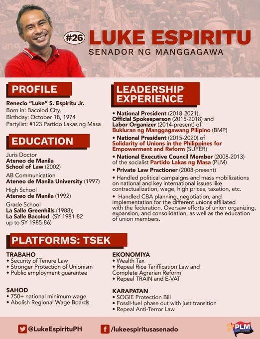 Luke Espiritu's complete profile