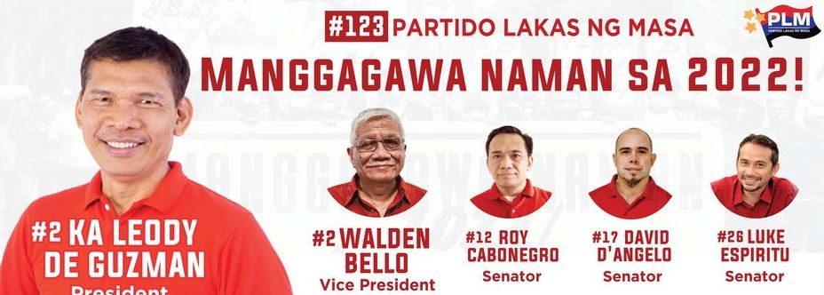 Luke is a candidate for the Philippine Senate in the 2022 election