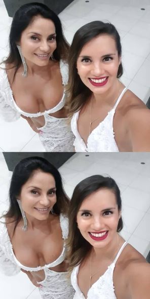 Mariela Roman and her sister