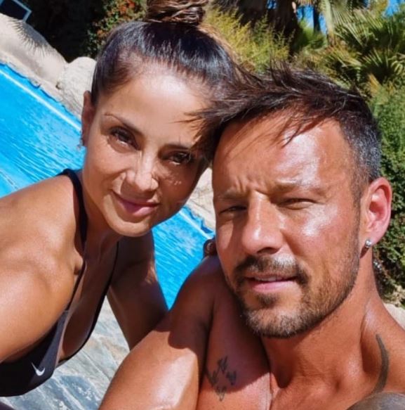 Mariela Roman with her husband