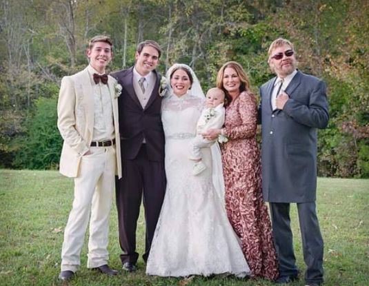 Mary Jane with her family