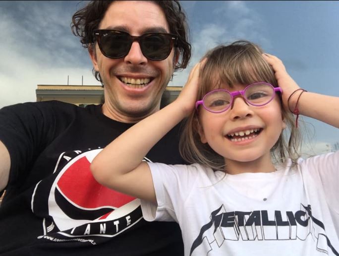Michele with his daughter Irma Riondino