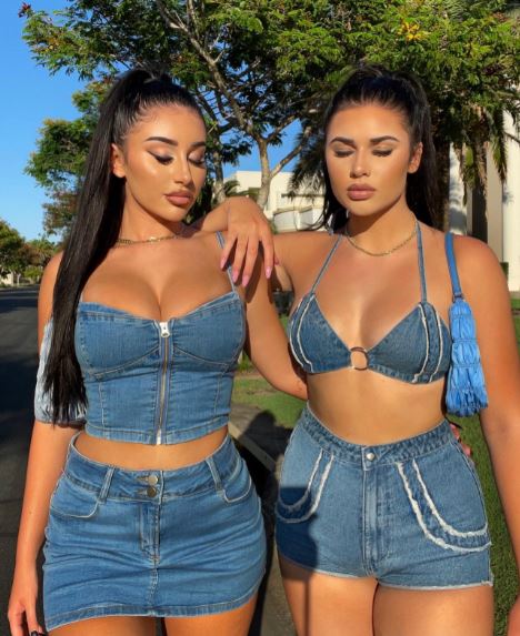 Mikaela Testa with her younger sister