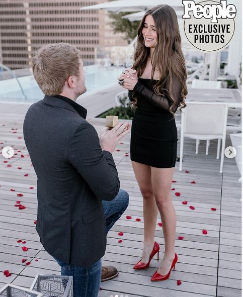 Morgan Simianer got engaged to Stone Burleson