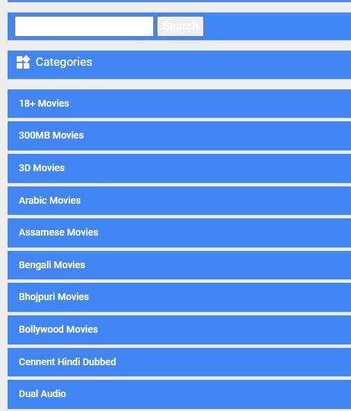 MoviesPapa Website Categories