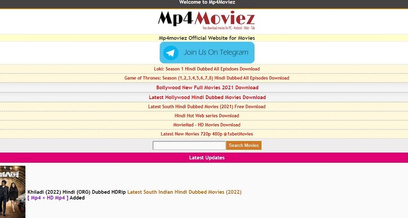 Mp4Moviez Free Movies Downloading Website