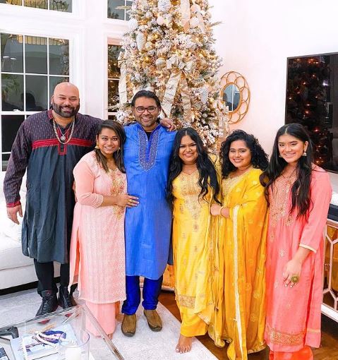 Nabela Noor with her sisters and brothers
