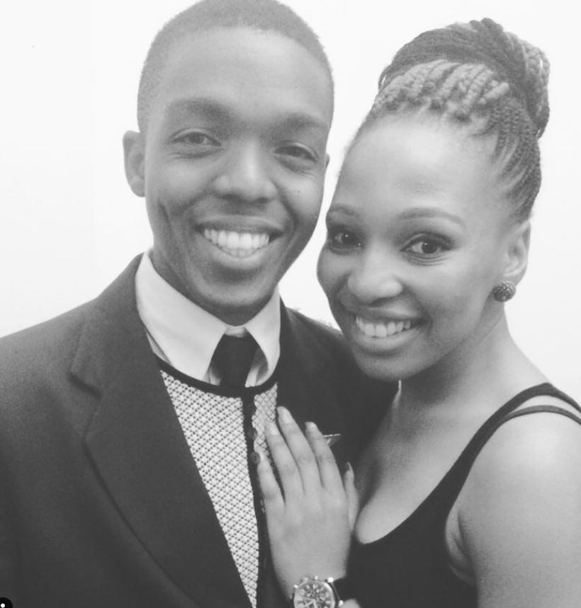 Nhlanhla Lux with hsi friend