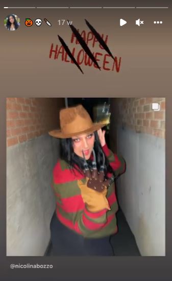 Nicolina Bozzo celebrates Halloween