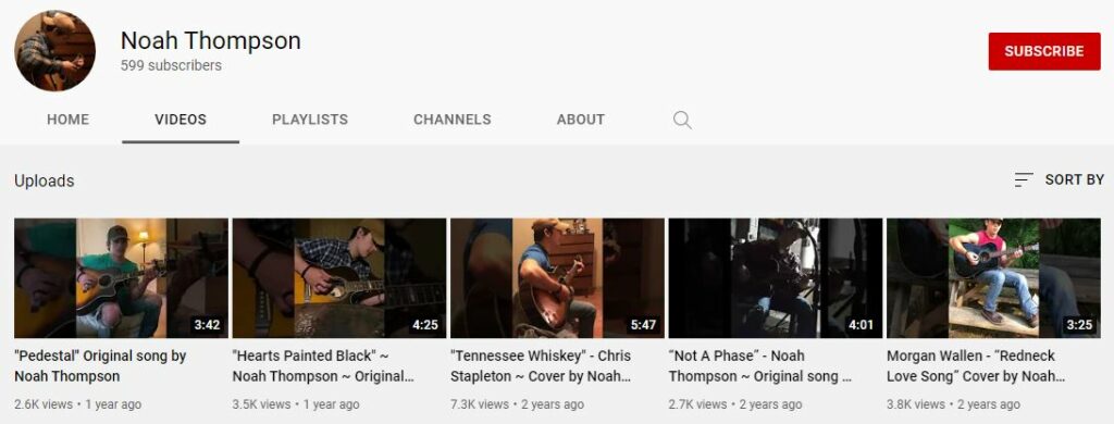 Noah Youtube channel