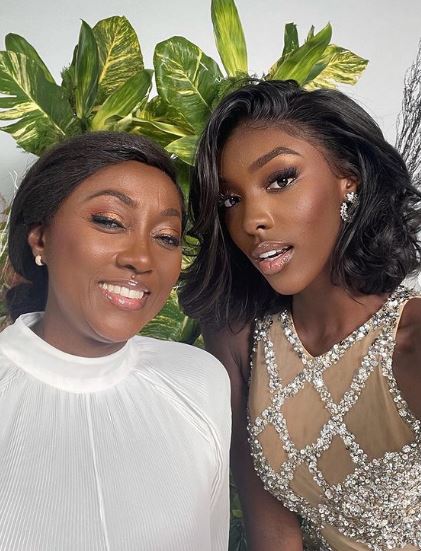 Olivia Yace with her mom