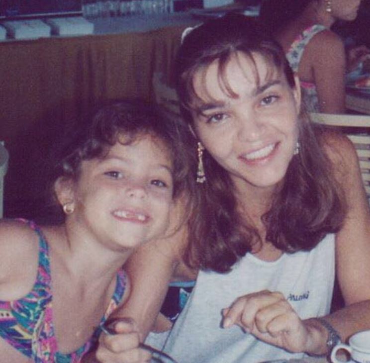 Paulina Davila with her mother