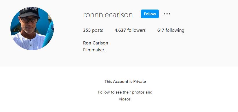 Ronald's Instagram account