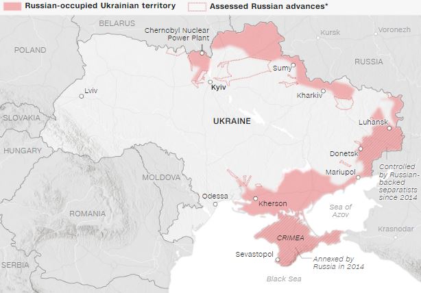 Russia annexed area in Ukraine