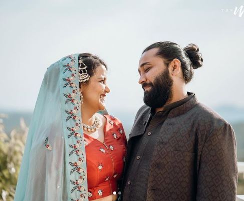Sanah Kapur with her husband