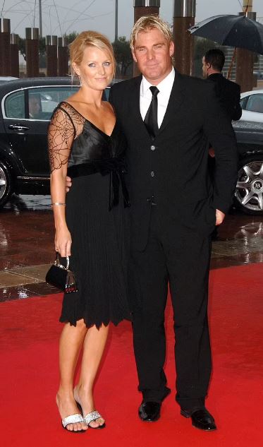 Shane Warne and his ex-wife Simone Callahan