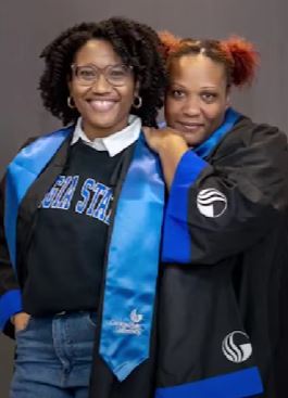 Sierra Jenkins with her mother