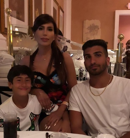 Sophia Makramati with her two kids
