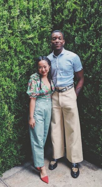 Stephanie Hsu and Britton Smith
