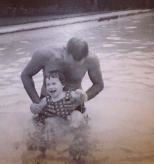 Sue Makkoo and her father