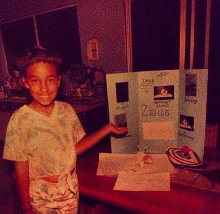 Tawny Newsome childhood picture