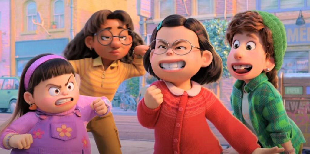 The main character Meilin and her friends