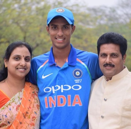 Tlak Varma with his father and mother