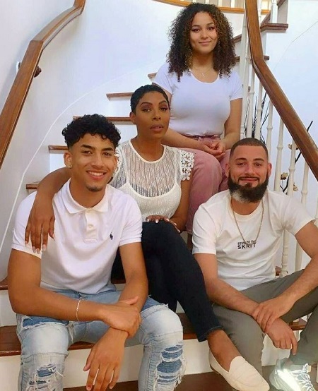 Varda Etienne with her three kids