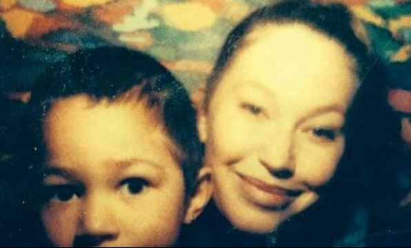 Vinnie Bennett old image with his mom