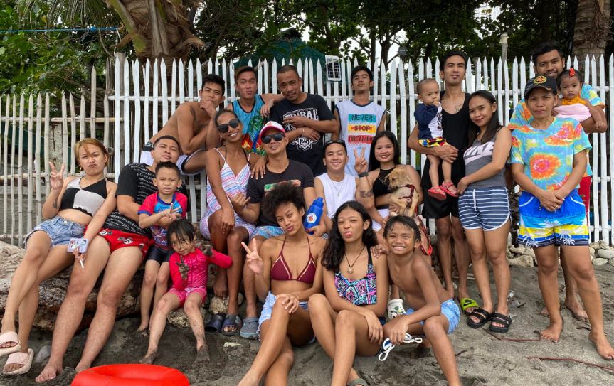 Wilma with her family