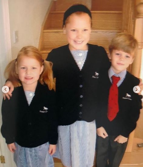 Young Brooke with her siblings