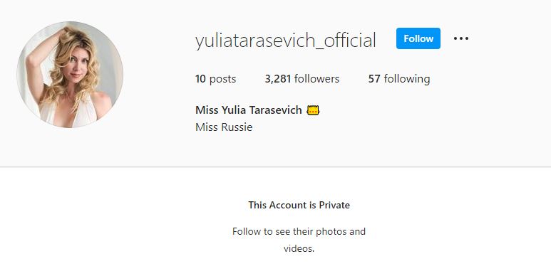 Yulia Tarasevich Instagram