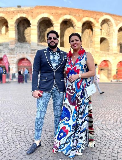 Yusif Eyvazov and his wife Anna Netrebko