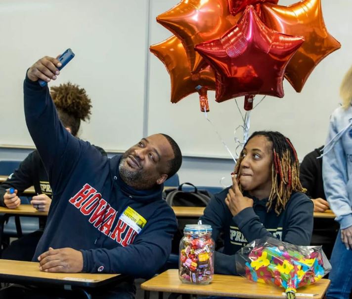 Aaliyah Gayles with her father Dwight Gayles