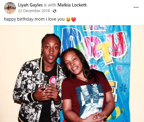 Aaliyah with her mother Malkia Lockett