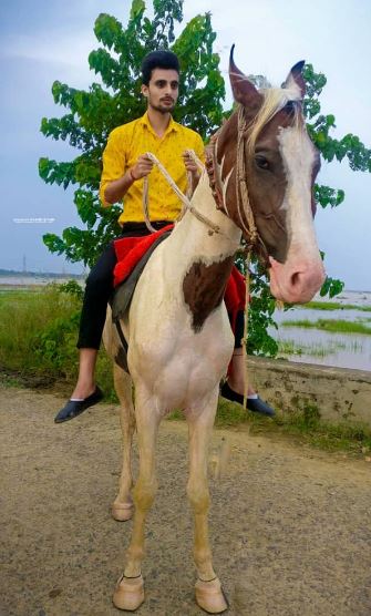 Akash Singh likes horse riding