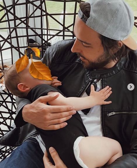 Ali Tabrizi with his son
