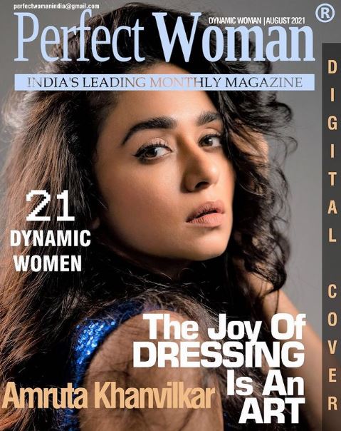 Amruta Khanvilkar appeared in Perfect Woman magazine