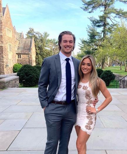Amy with her fiancé Kenny Pickett