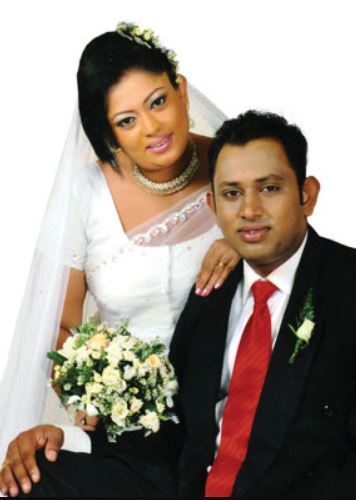 Anusha Sonali with her second husband