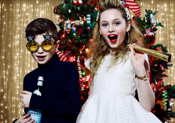 Audrey with her brother Beckham Marshall