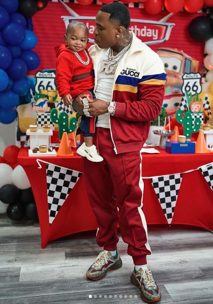Bandman with his son