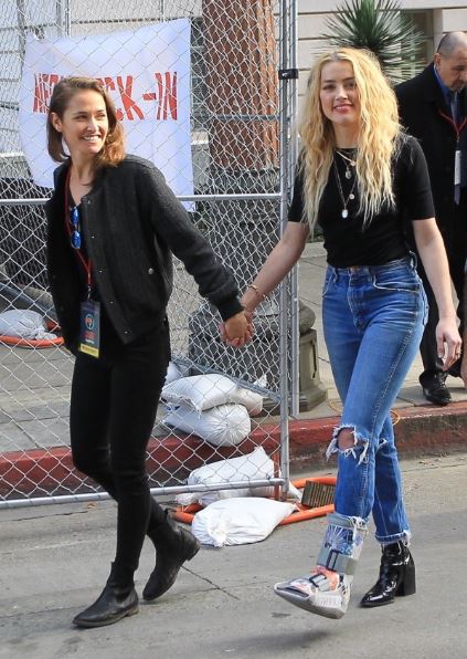 Bianca Butti and Amber Heard